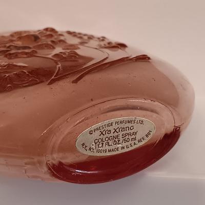 LOT 275: Vintage Yvs St Laurent Opium Perfume with Nina Ricci L'air Du Temps Empty Bottles, Trueste by Tiffany Bottle, Nueva Maja...