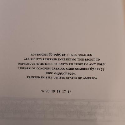 LOT 279: J.R.R. Tolkien The Lord of the Rings 3 Volume 1965 Revised Editions, 1980 Unfinished Tales & 1966 The Hobbit...