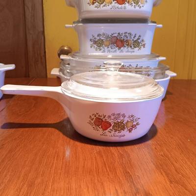 LOT 283: Corningware Spice of Life (Set of 6) Casserole Dishes