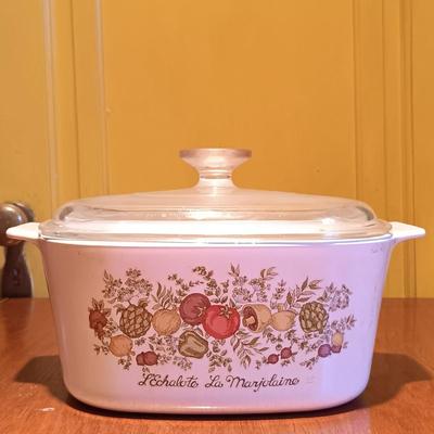 LOT 284: Corningware Spice of Life Set of 7 Casserole Dishes