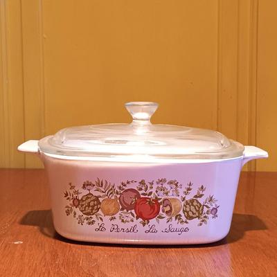 LOT 284: Corningware Spice of Life Set of 7 Casserole Dishes