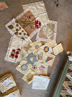 EMBROIDERED QUILT SQUARES