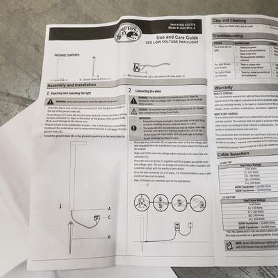 Four NIB Hampton Bay LED Pathway Lights (1050-SD)
