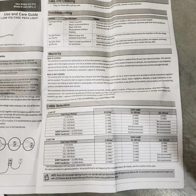 Four NIB Hampton Bay LED Pathway Lights (1050-SD)