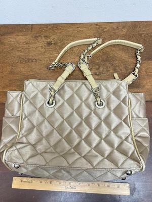 Vintage Fashion Purse Lot - silver, gold, cream vintage shoulder / hand bags