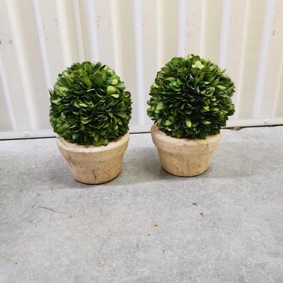 Faux Flowers, Potted Topiary and Dried Wreath (2058F-KD)