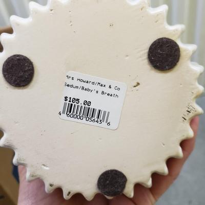 Faux Flowers, Potted Topiary and Dried Wreath (2058F-KD)