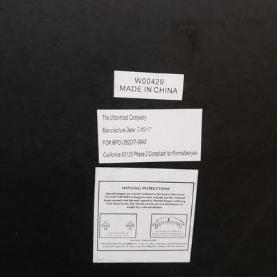 Black Metal Mirror (1020FL-KD)