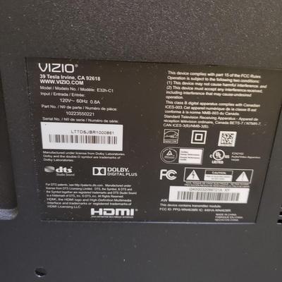 Vizio 32" TV W/Remote & Magnavox DVD Player W/Remote (1020FL-KD)