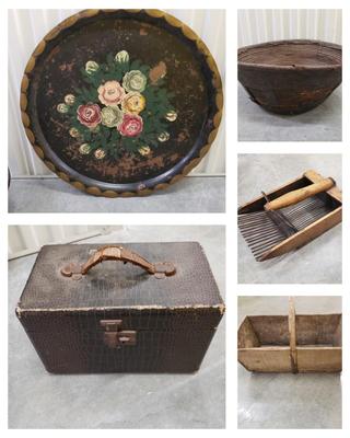 Antique Baskets, Ledger, Oiler and More (2058F-KD)
