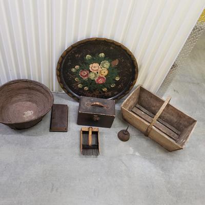 Antique Baskets, Ledger, Oiler and More (2058F-KD)