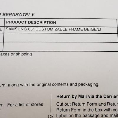 NIB Samsung TV Frames (2058F-KD)