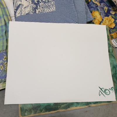 Linen/Cotton Tablecloths, Napkins. and Runner (2058F-KD)