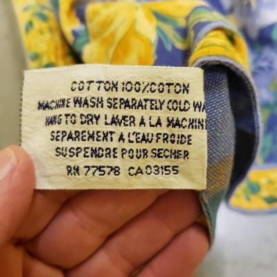 Linen/Cotton Tablecloths, Napkins. and Runner (2058F-KD)