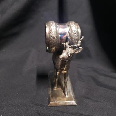 Towle Silver Tray & Five Napkin Rings (1020CR-ES)