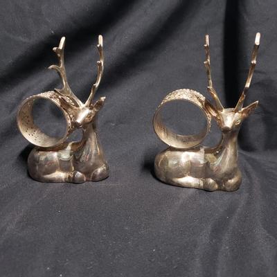 Towle Silver Tray & Five Napkin Rings (1020CR-ES)