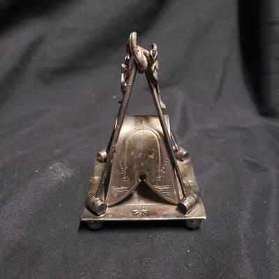 Towle Silver Tray & Five Napkin Rings (1020CR-ES)