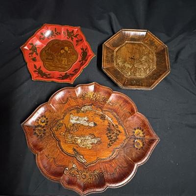 Asian Lacquered Wood Trays (1020FR-ES)