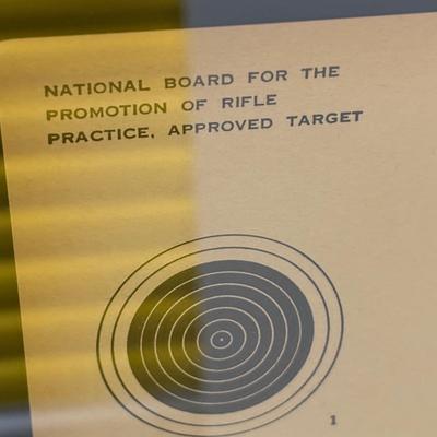 Unique Framed US Army Rifle Practice Targets (1020FL-ES)
