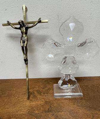 Silver Cross & Crystal Cross Lot