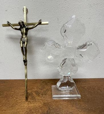 Silver Cross & Crystal Cross Lot