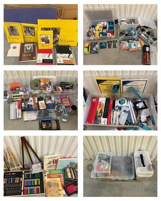 Huge Mixed Fine Art & Craft Supplies (2058F-ES)