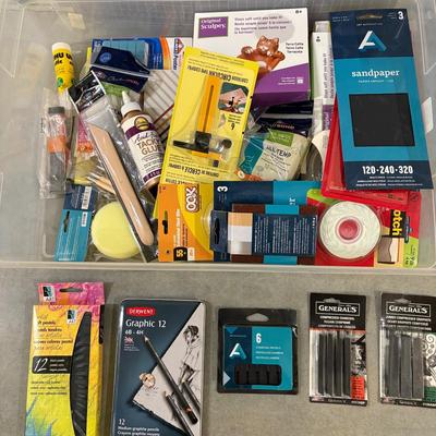 Huge Mixed Fine Art & Craft Supplies (2058F-ES)