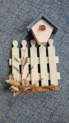 Small wooden bird houses