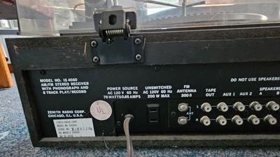 Zenith IS-4081 turntable 8 track am/fm stereo unit