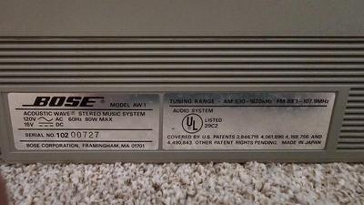 Bose AW-1 Acoustic wave music system stereo with collection of cassettes