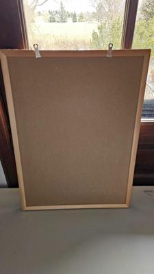 Office items and a folding table