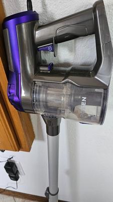 Aposen upright vacuum cleaner and Shark SV75Z cordless vacuum with charging cord