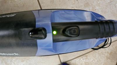 Aposen upright vacuum cleaner and Shark SV75Z cordless vacuum with charging cord