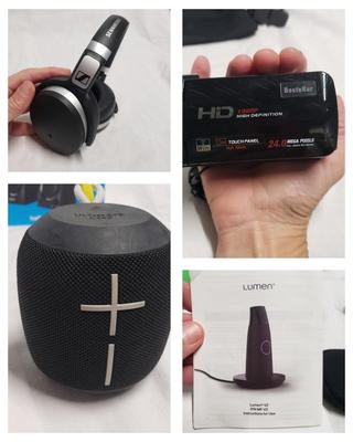 Logitech NIB Speakers, Lumen Health Monitor, BesteKer 1080P Digital Camera, Sennheiser Headphones and More (1020FL-KD)