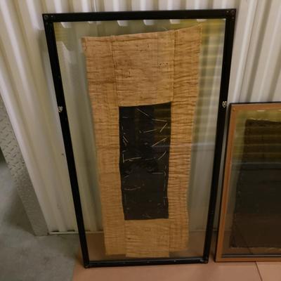 Three Framed African Woven Cloths (1018FL-KD)