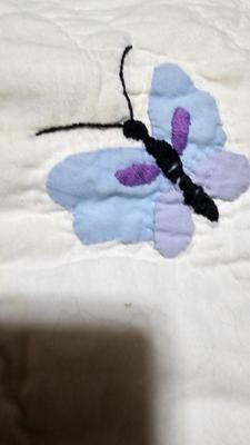 Vintage Handmade embroidered baby quilts