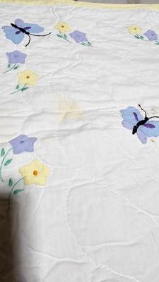 Vintage Handmade embroidered baby quilts