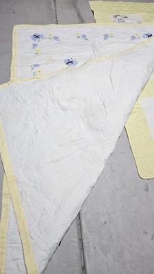 Vintage Handmade embroidered baby quilts