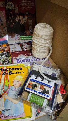 Craft booklets and crafting items - macramé - decoupage - painting techniques and more