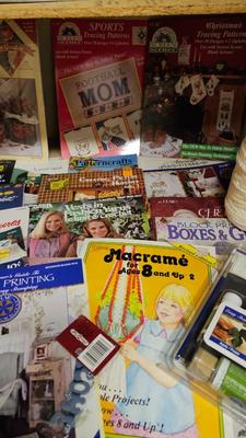 Craft booklets and crafting items - macramé - decoupage - painting techniques and more