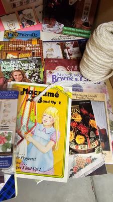 Craft booklets and crafting items - macramé - decoupage - painting techniques and more