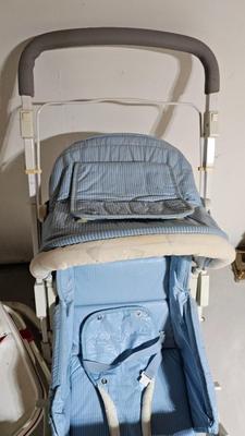 Vintage baby walker and Graco stroller