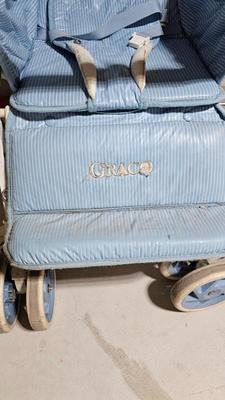 Vintage baby walker and Graco stroller