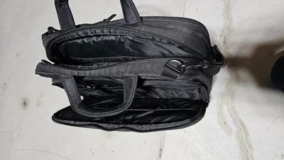 Three different brand & Sized suitcase Luggage with a nice laptop bag and luggage cart