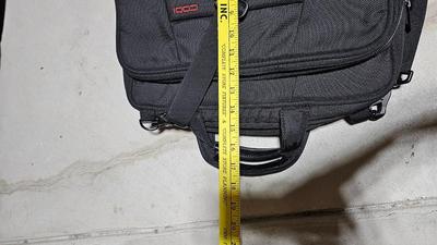 Three different brand & Sized suitcase Luggage with a nice laptop bag and luggage cart