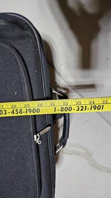 Three different brand & Sized suitcase Luggage with a nice laptop bag and luggage cart