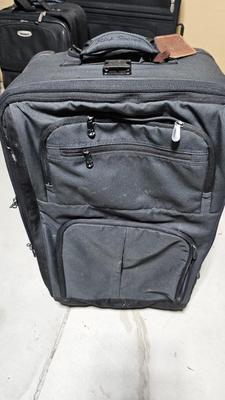 Three different brand & Sized suitcase Luggage with a nice laptop bag and luggage cart