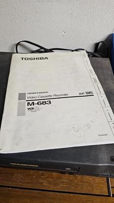 M-683 VCR player, Micro-12 microcassette recorder and variety of 8 track music