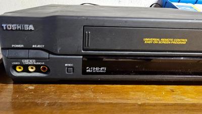 M-683 VCR player, Micro-12 microcassette recorder and variety of 8 track music