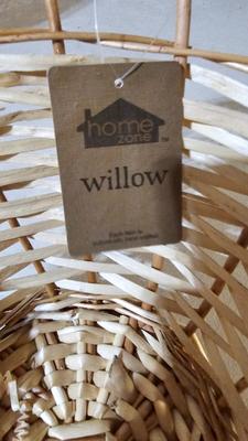 Variety of wicker baskets with doilies